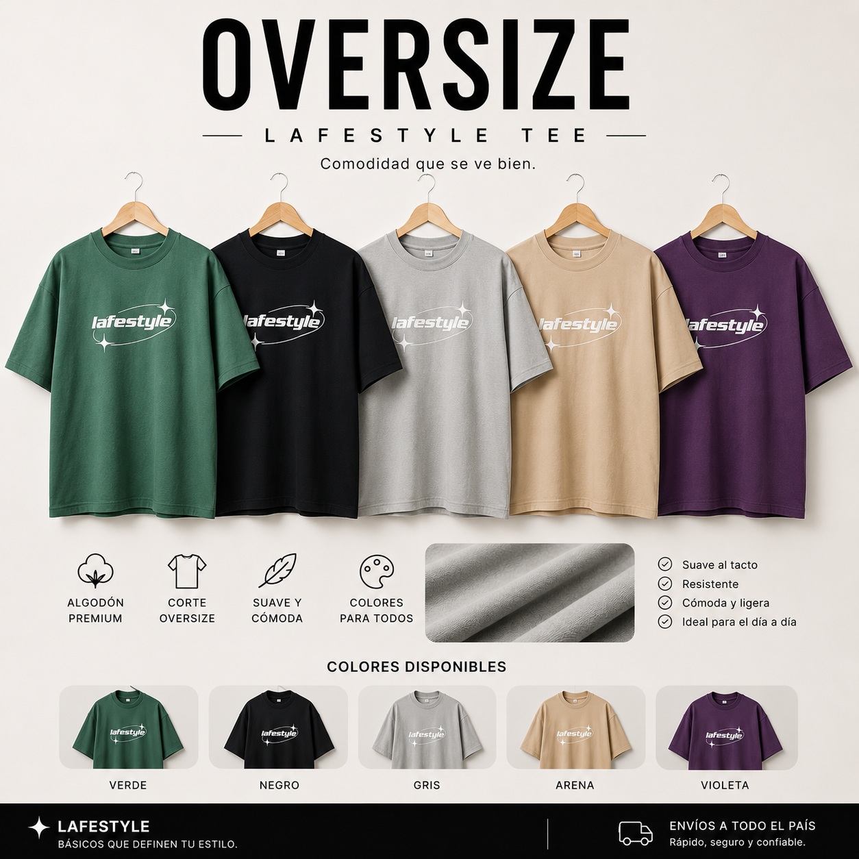 Remera Oversize Lafestyle